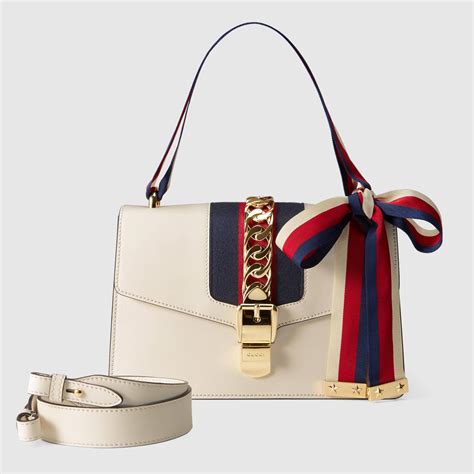 gucci sylvie white ebay|Gucci White Sylvie Bag for sale .